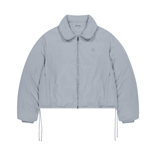 SOLID PADDED JACKET SKY BLUE