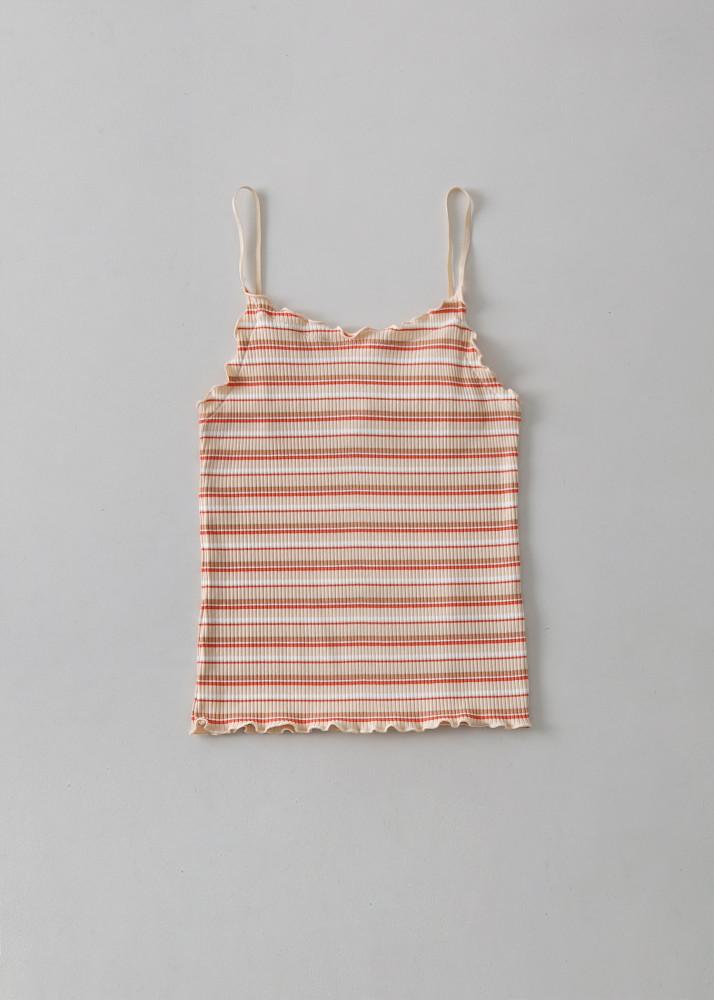 더플랜 가로 줄 나시