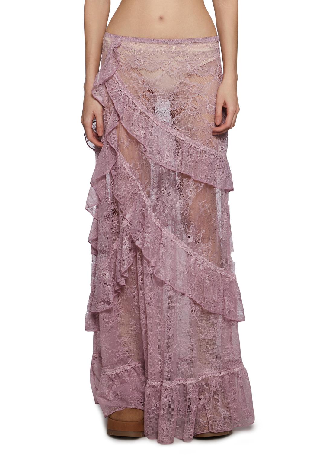 Absolute Grace Lace Skirt - PINK / XX-Small