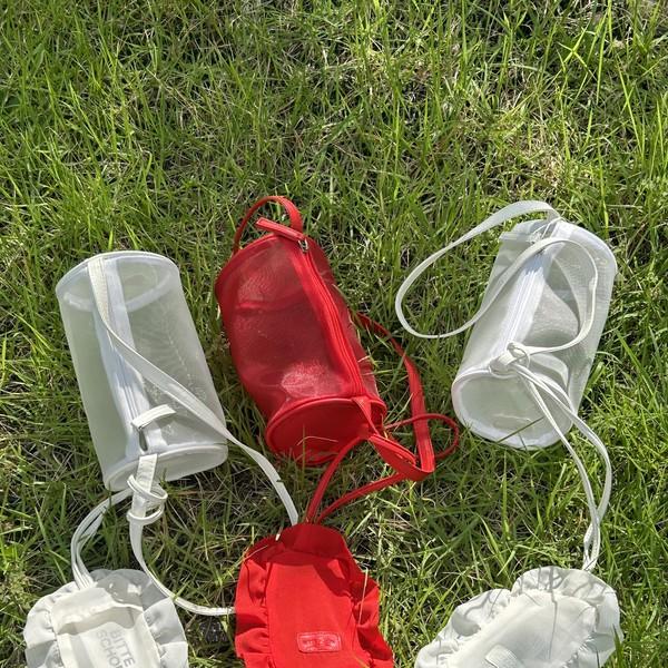 bitte schon- ruffle pouch 프릴 파우치 (2 colors)