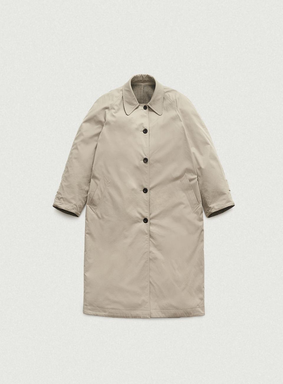 Bastide Reversible Long Trench Coat_Beige