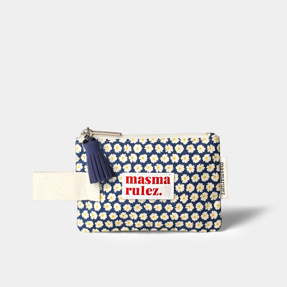 마스마룰즈 Mini strap pouch _ 데이지네이비