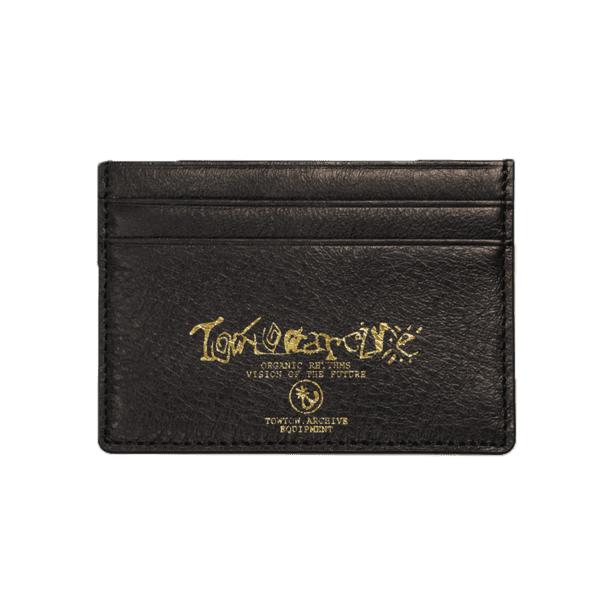 에칭 로고 카드 지갑 블랙