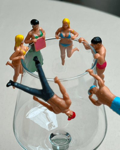 [주문폭주로 예약판매중] "잔 위의 핫가이즈\" 글라스마커 6P 세트