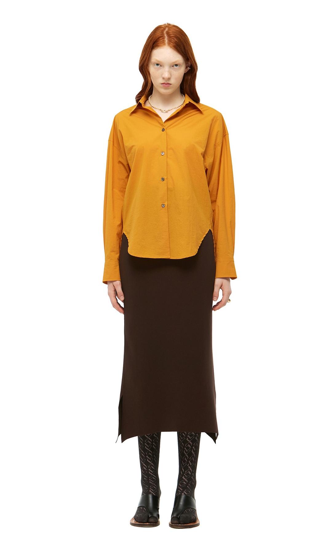 Signature Arch Long Skirt_Espresso