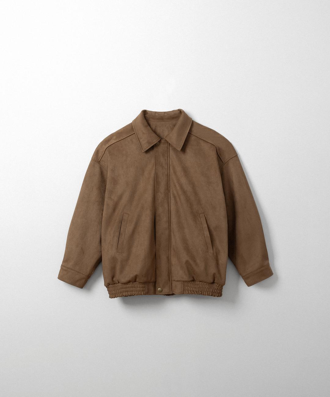 오버사이즈 스웨이드 블루종 (camel brown)