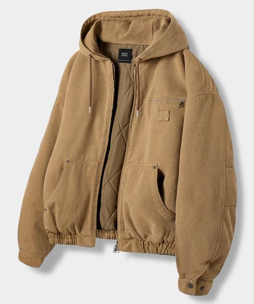 2WAY 디트로이트 패딩 자켓_카멜