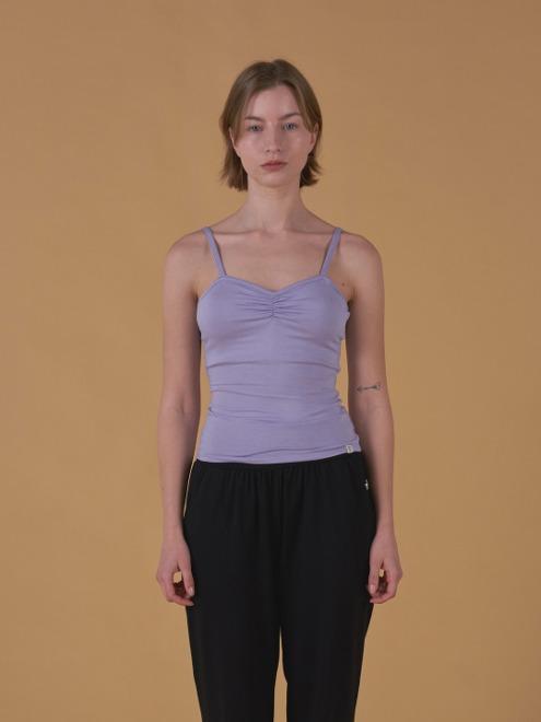 Leotard Shirring Top - Lavender