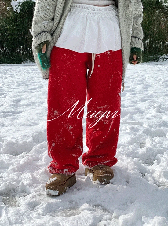 [Mayvi/뉴컬러추가] stove 플리스 덤블 투웨이팬츠 (6 color/2 length)