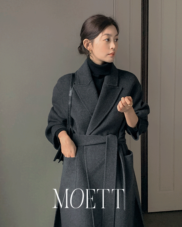 [MOETT] (캐시10%) 퓨어다 핸드메이드 코트 (ver.트임 롱 로브)
