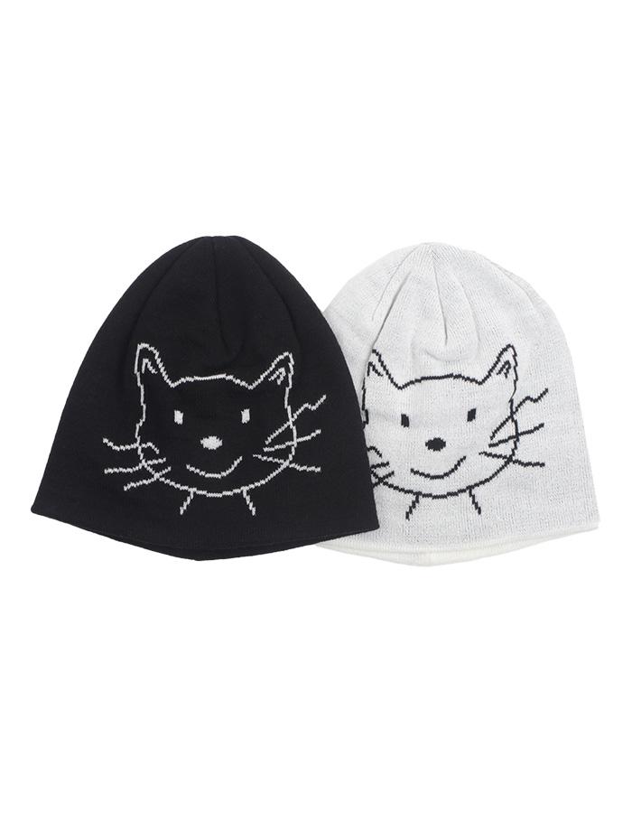 ARA CAT FACE BEANIE (2 COLOR)