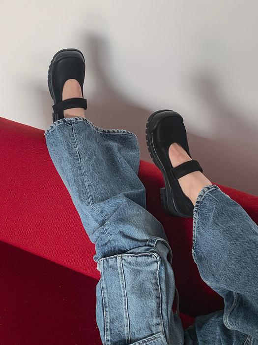 me6175 frank maryjane sneakers - black