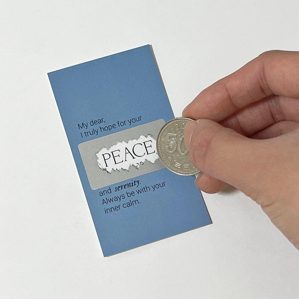 SCRATCH MESSAGE CARD 스크래치 메세지 카드 편지지