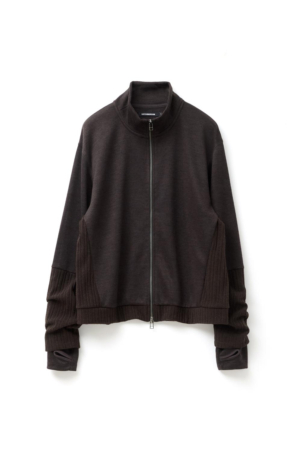 Double Sleeve Track Cardigan Dark Brown (Restock)