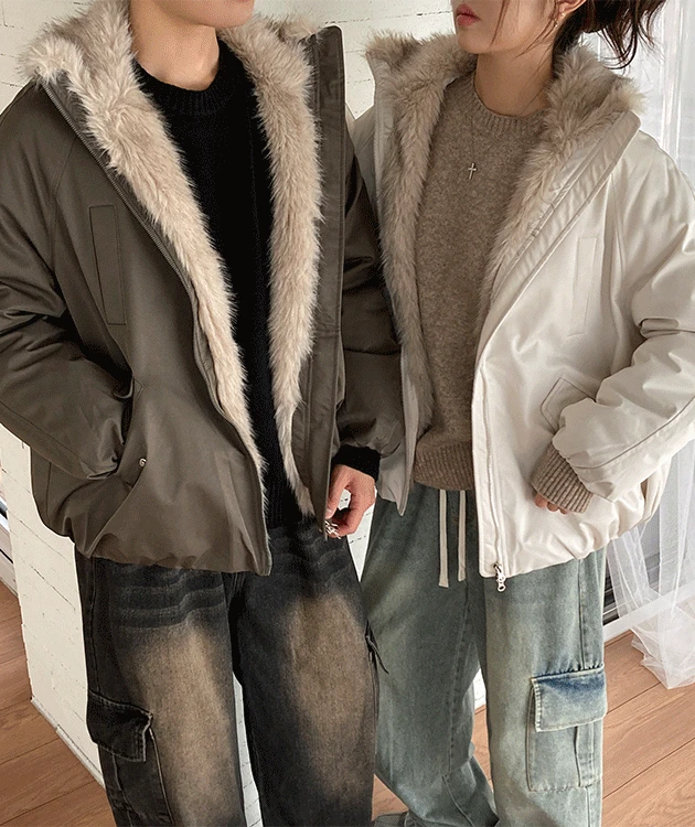 [남녀공용] 윈터 따뜻 퍼 누빔 패딩