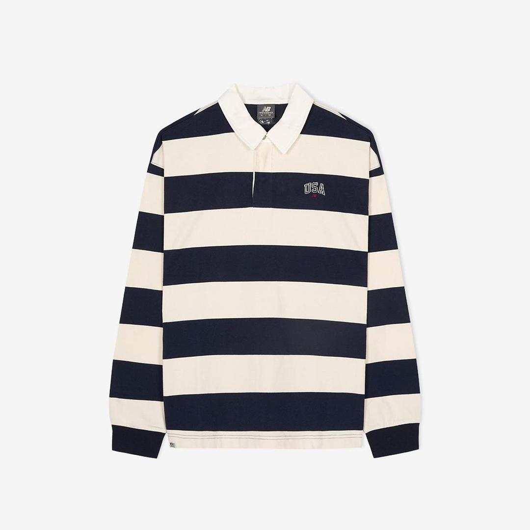 UNI USA 클래식 스트라이프 럭비 셔츠