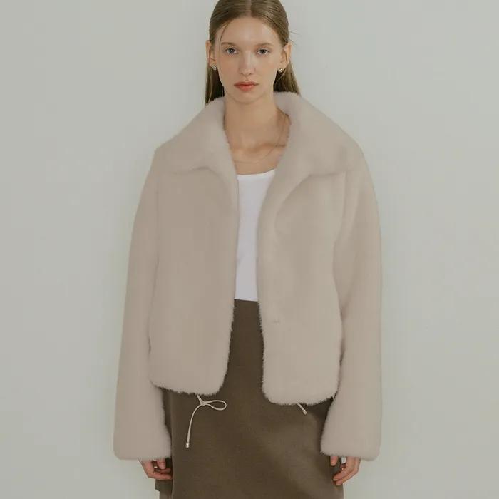 comos 1551 string fur jacket (beige)