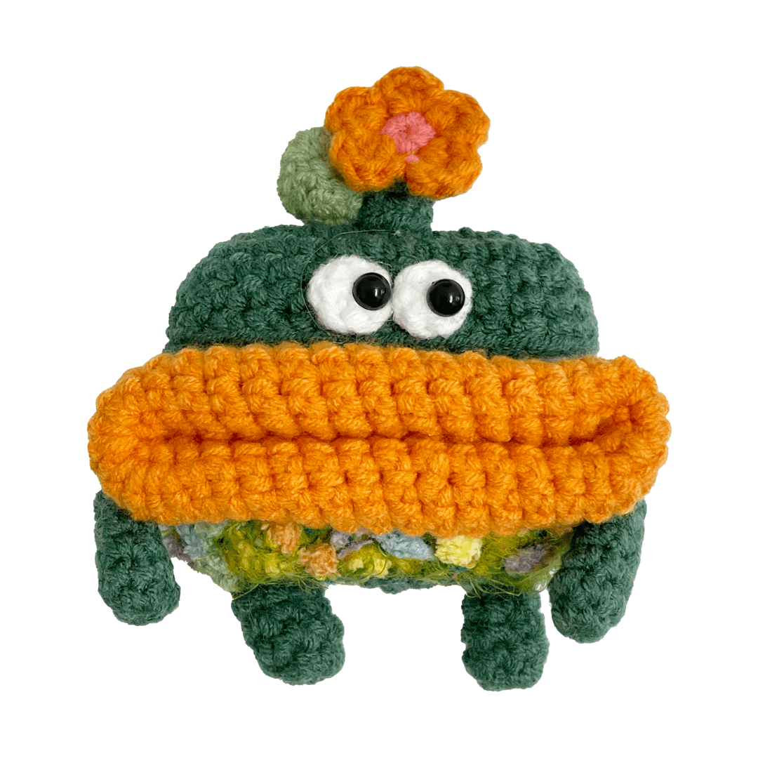 KKAERONG FLOWER GREEN _ AIRPODS CASE