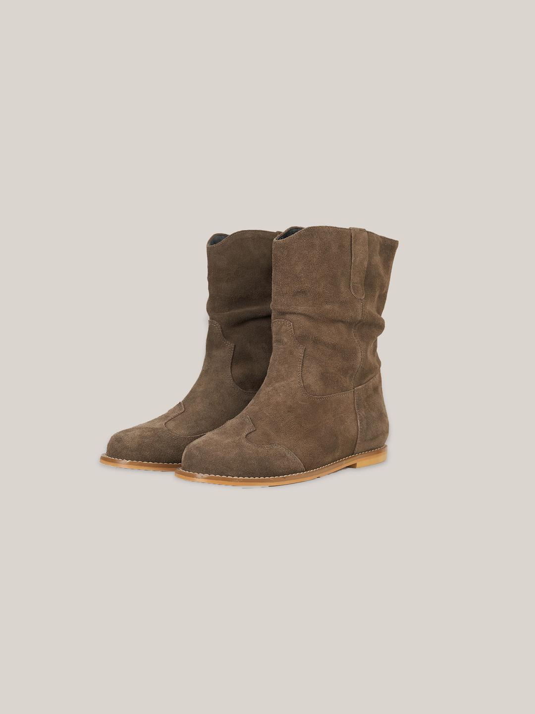FRENCH MIDDLE BOOTS[ KHAKI ]