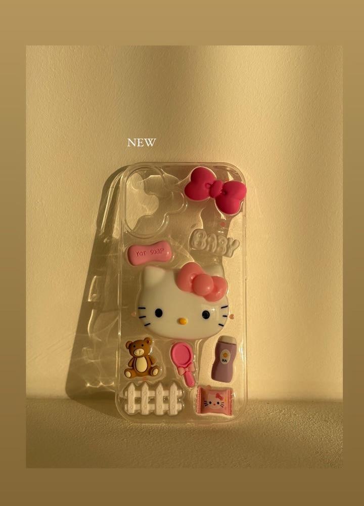 키티 투명 젤리 폰케이스 아이폰16