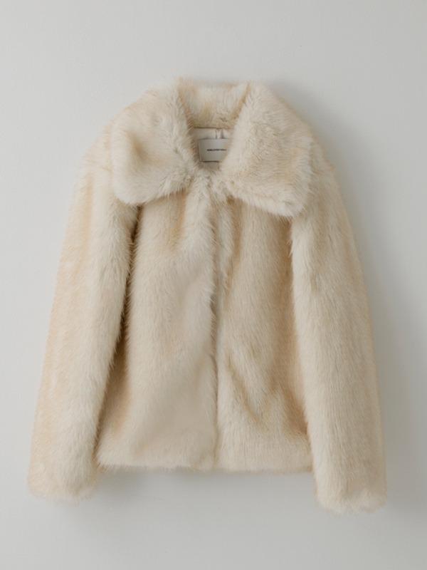 [13차 리오더] ECO SOFT FUR JACKET_IVORY