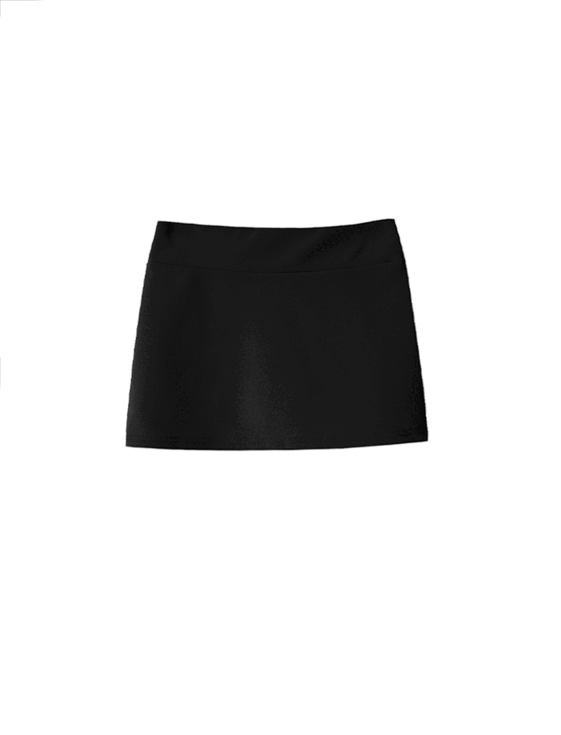 JERSEY LOW SPAN MINI SKIRT PANTS 져지 로우웨스트 스판 밴딩 미니 스커트팬츠 (2COLORS)
