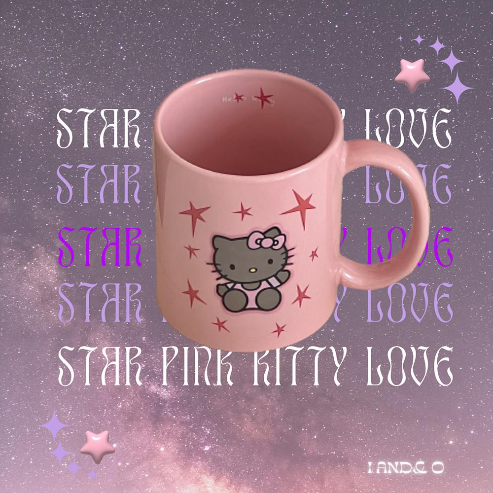 Kitty Star Mug Cup 핑크 키티머그컵