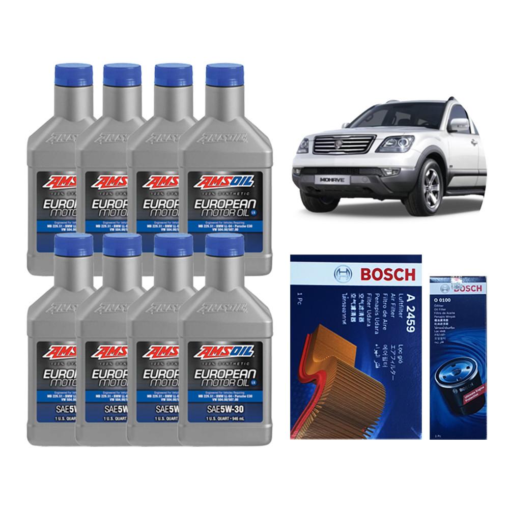 [암스 유러피언 5w30] 모하비 엔진오일+에어크리너+오일필터