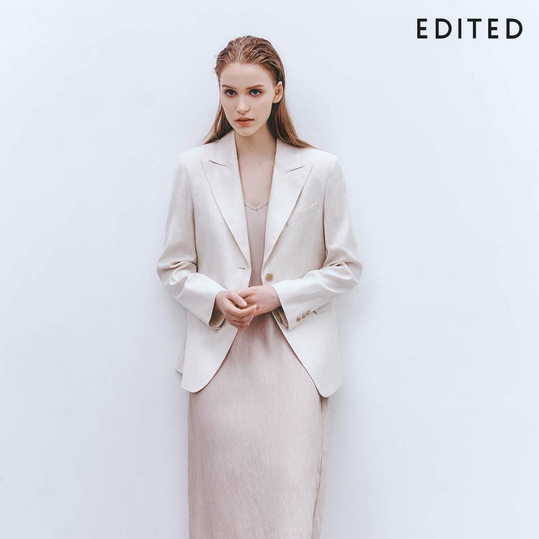 [2만원인하]에디티드  클래식 린넨  재킷