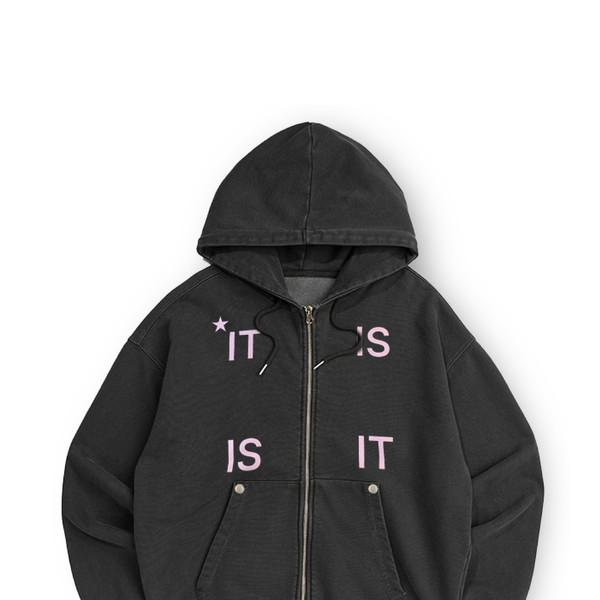 [10/24 예약발송 25% OFF] CHARCOAL IT IS ZIP-UP HOODIE