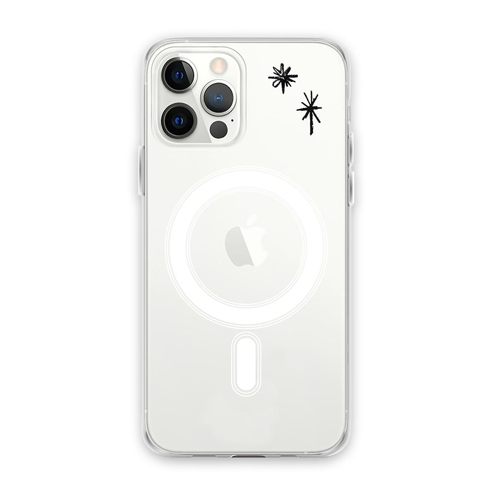 BLACK STAR MAGSAFE CASE (블랙별 맥세이프 젤하드 폰케이스)