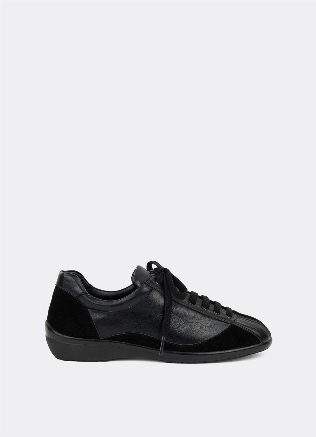 VINTAGE RACING LOW-TOP SNEAKERS (BLACK)