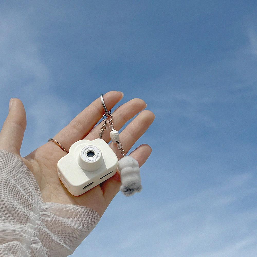 한손에 쏙! 부이 큐트 미니 키링 디지털 카메라 (SD카드+해달키링+파우치) 4컬러/18.5g