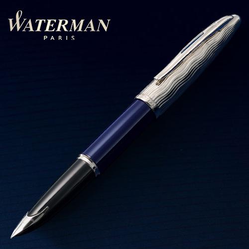 워터맨 만년필 까렌 디럭스 메탈&블루 CT F촉