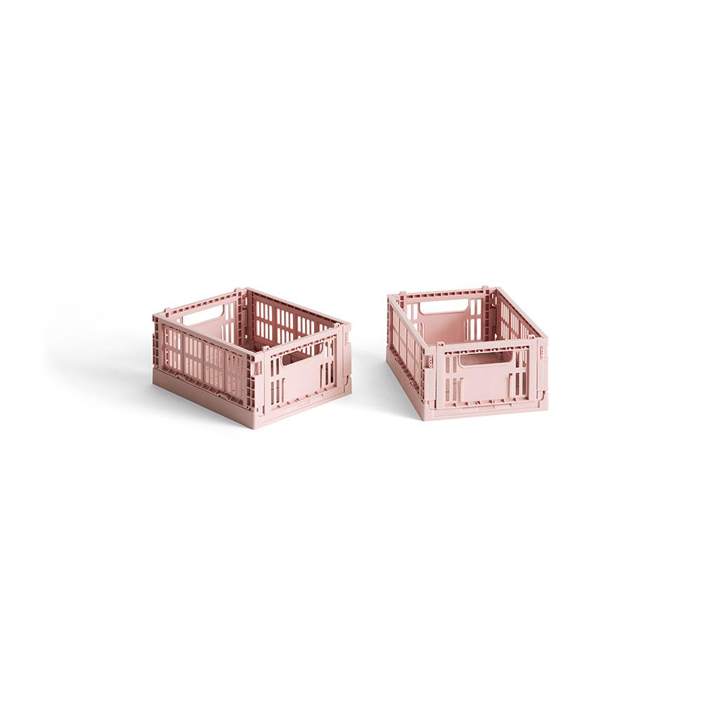 HAY 컬러 크레이트 미니 Colour Crate Mini Set of 2 / Blush (24007)