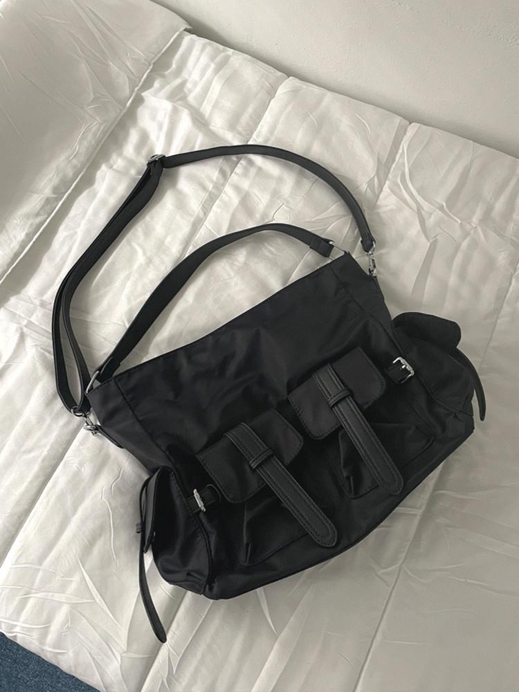 (2col) 린더 멀티 포켓 숄더 크로스백