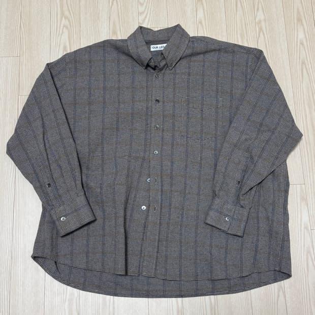 아워레가시 보로우드 BD 셔츠 아날로그 디소넌스 체크 / 48 사이즈  | 후루츠패밀리