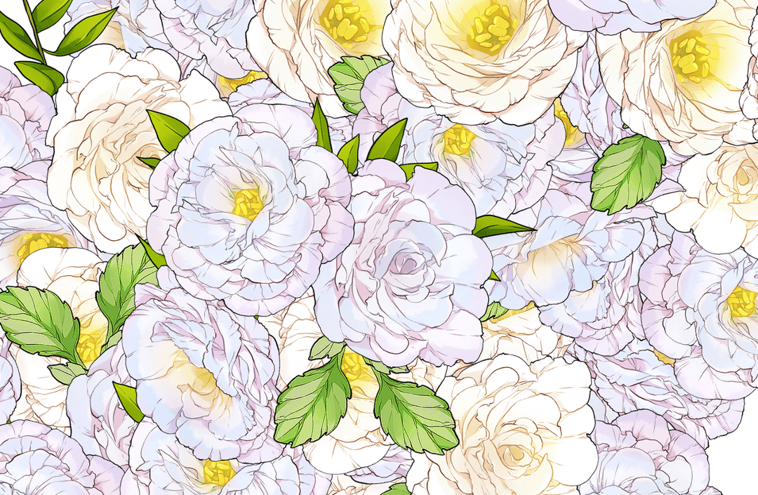 웹툰을 위한 꽃 브러시 (꽃다발 무늬 브러시)