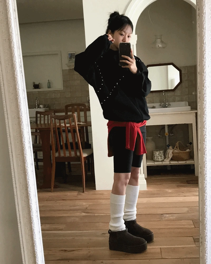 [MD PICK!] STUD HIGH NECK HOOD ZIP-UP