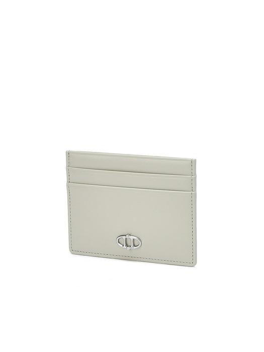 라이트카키 레더 단카드 카드지갑 AAHO6E424K1