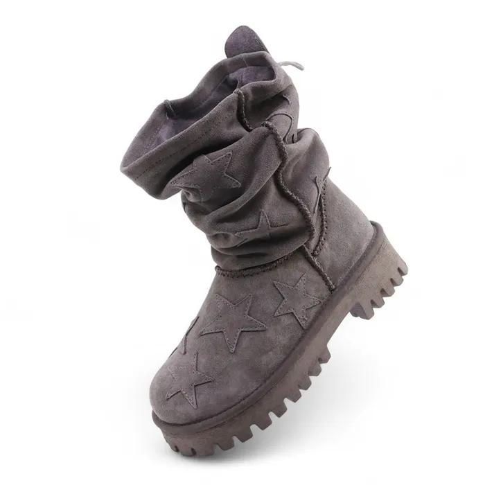 [PLZPROJECT x YASE] NOVA SLOUCHY BOOTS, CHARCOAL
