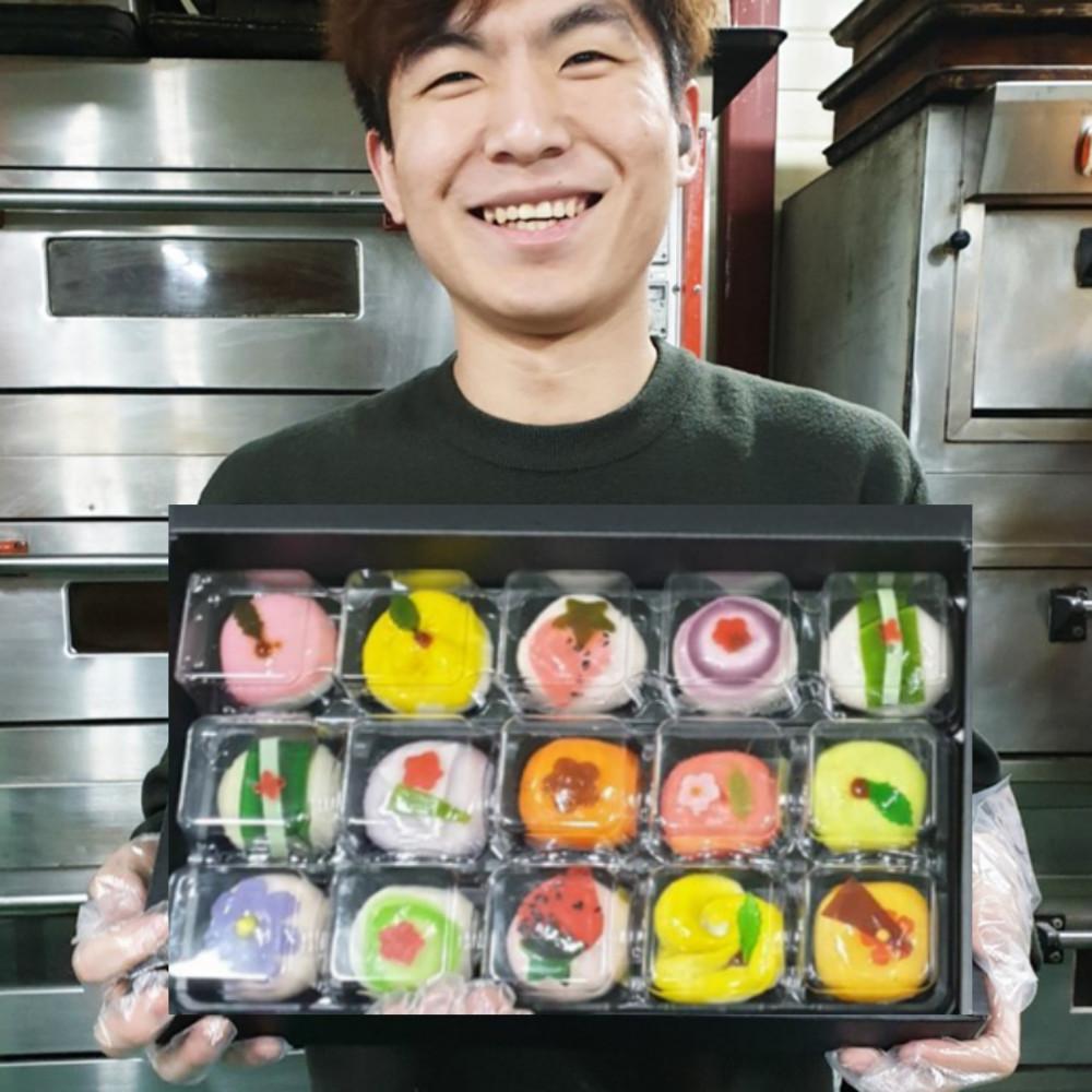 롯데 백화점 상견례 수제 과일모양 고급 전통 화과자 답례품 선물세트 부산 수재화과자15구