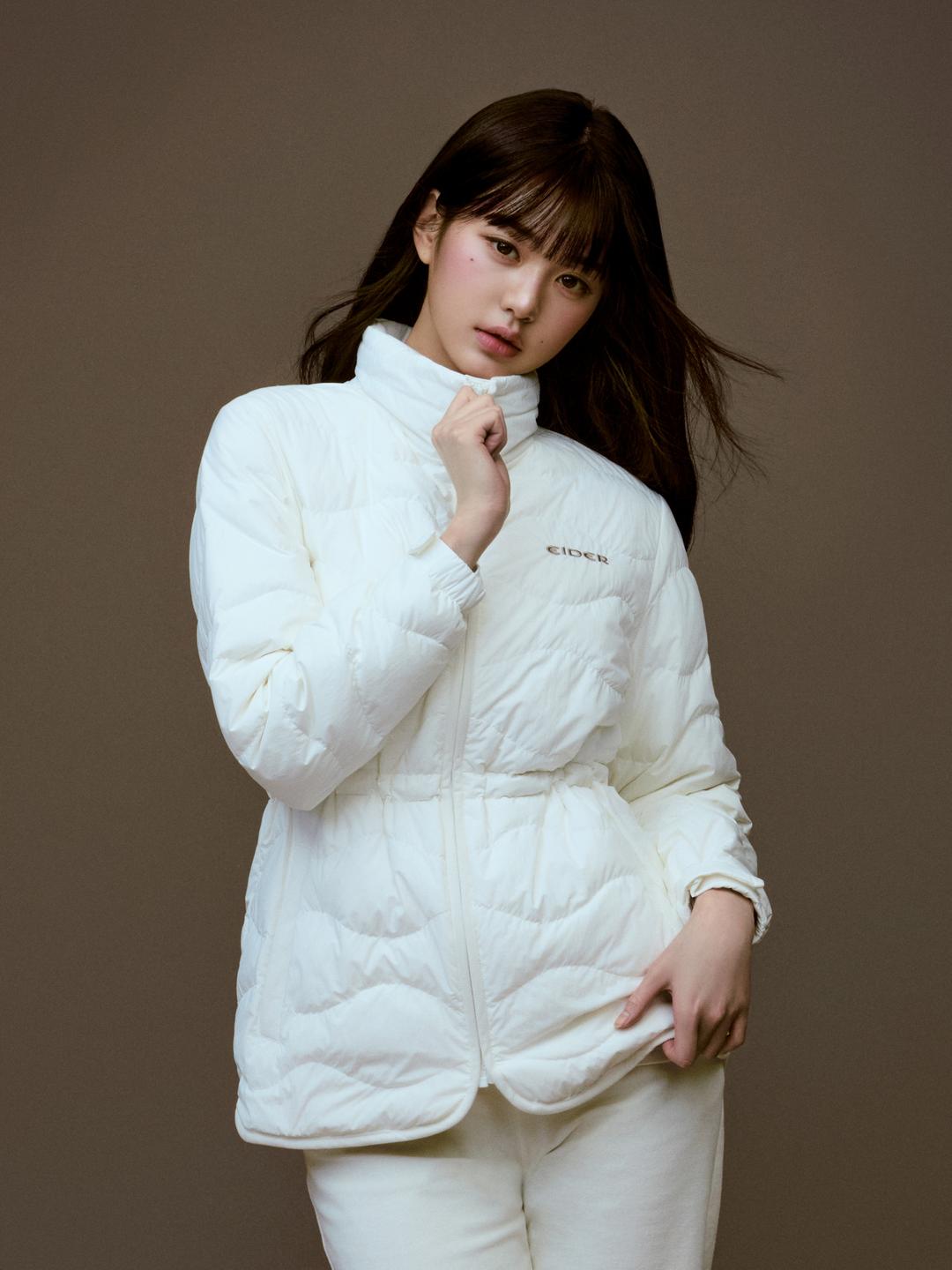 THERMOLOCK (써모락) 여성 슬림 블렌드 다운 자켓 (Cream)