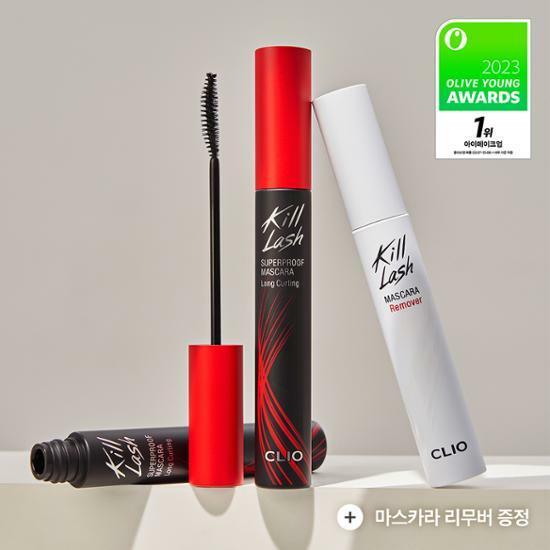 [100개 특가][2023어워즈/1등마스카라]클리오 킬래쉬 수퍼프루프마스카라 1+1 기획