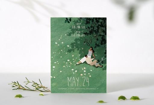나무 그늘처럼 | 청첩장 | 디얼디어