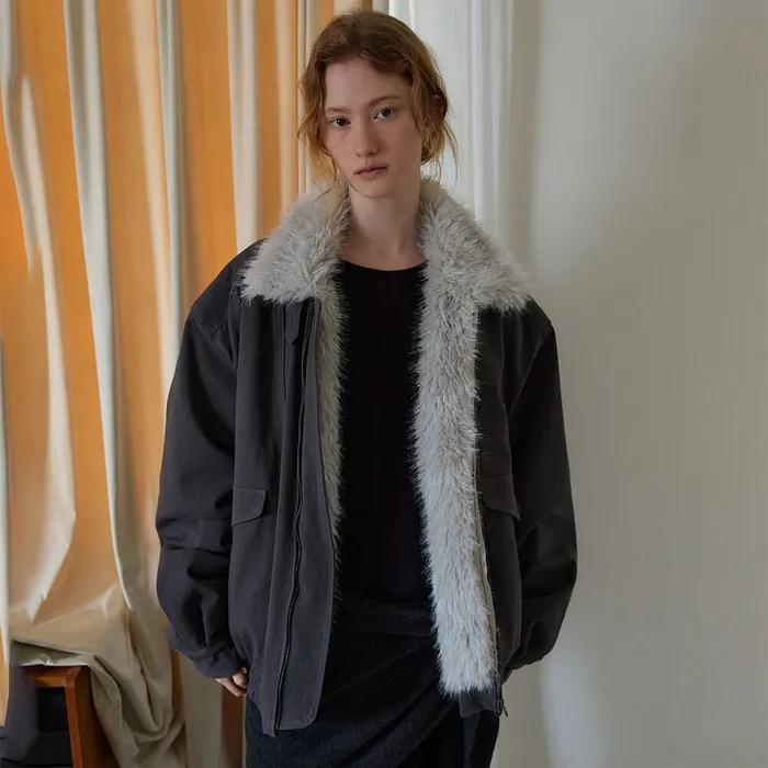 Soft Shearling Jumper (Gray)