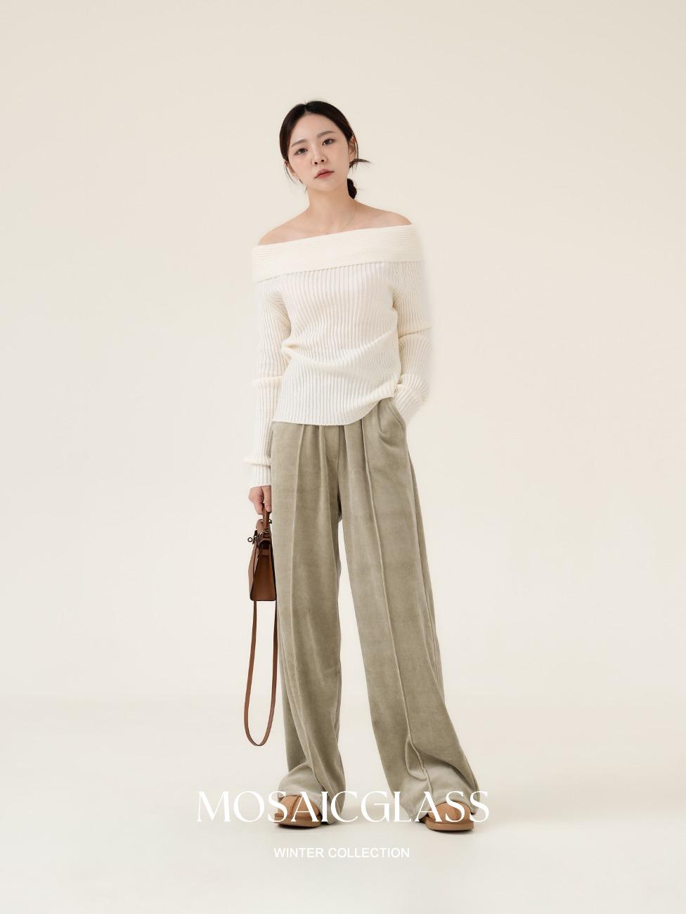 Velour Banding Pants (3col)