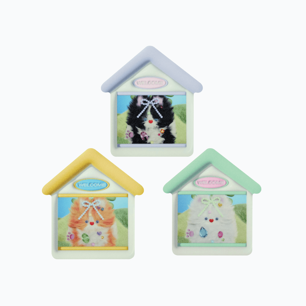 Forever Cute Kitty House Mouse pad - 3 color