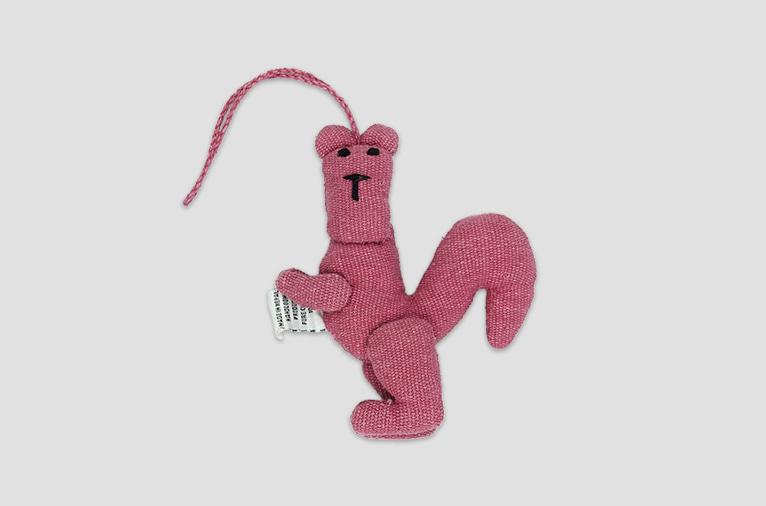 [스모어웨이브] 어글리 다람쥐 백참 - 핑크 (재입고)