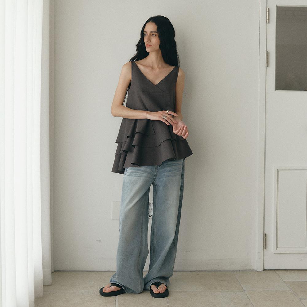 CLASSIC MID-RISE DENIM PANTS [BLUE]